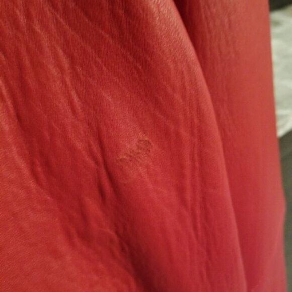 Tibor Vintage 1980s Red Leather Jacket with Hood - Picture 5 of 10